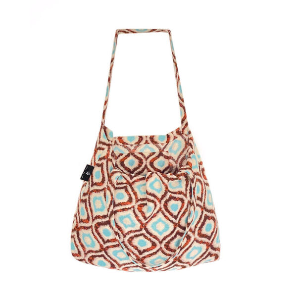 Wallabag Retro Wooly Brown Blue