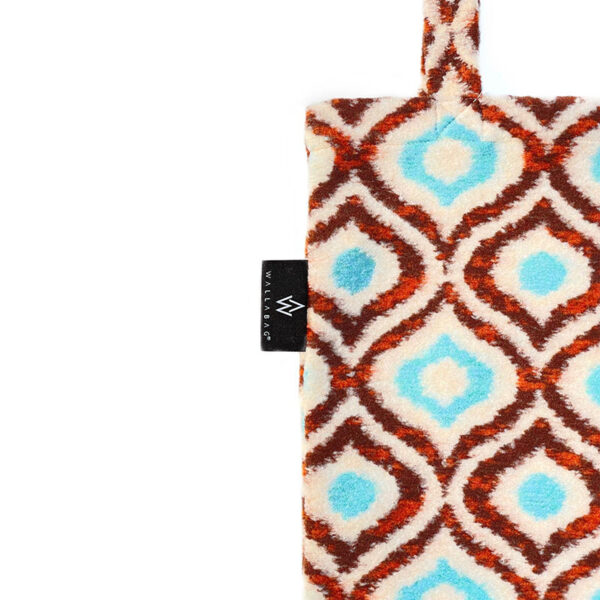 Wallabag Retro Wooly Brown Blue