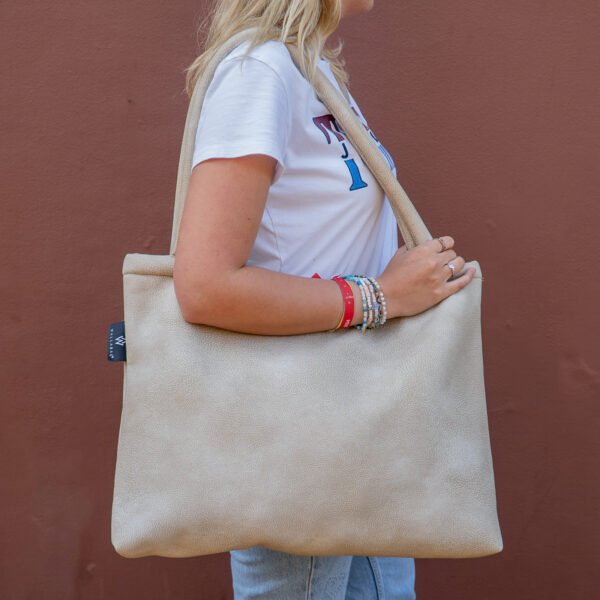 Wallabag Bounded Cantara Leather Beige