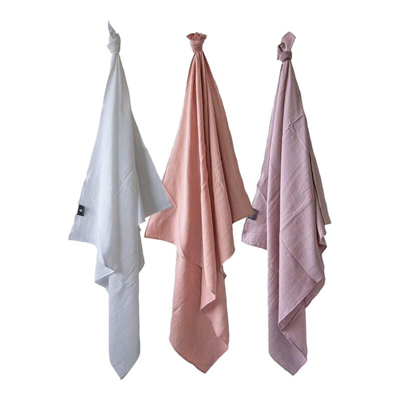 Wallabag Swaddles XL - Set van 3 - roze,wit