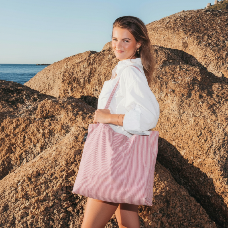 Wallabag Summer Stripe Pink