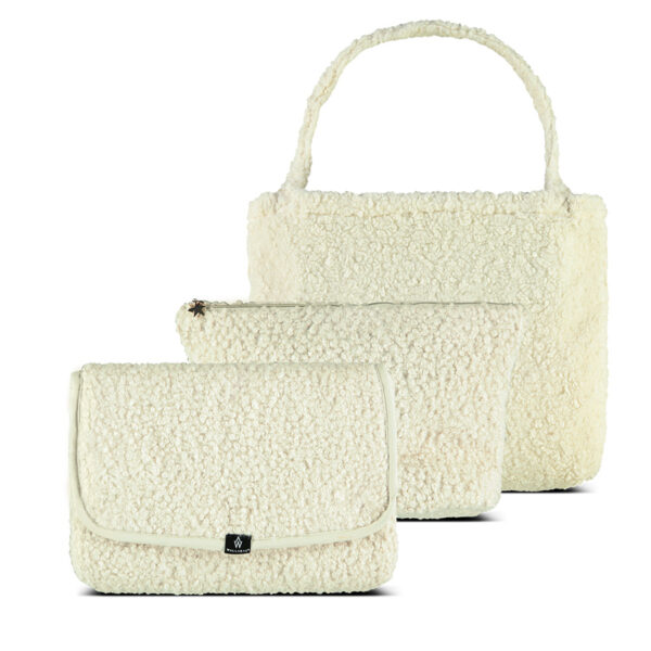 Luiertas Set Teddy Off White